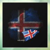 Islandflagge Fensteraufkleber (Blatt 3)