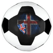 Islandflagge Fußball (Gedreht)