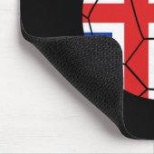 Islandflagge Fußball Island Fußball _1  Mousepad (Ecke)