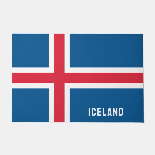 Islandflagge Fußmatte (Vorderseite)