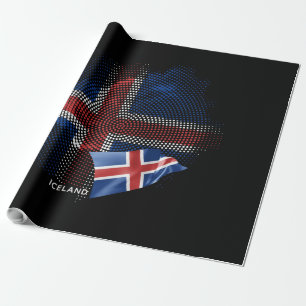 Islandflagge Geschenkpapier