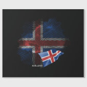 Islandflagge Geschenkpapier (Flach)
