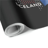 Islandflagge Geschenkpapier (Rolleneckpunkt)