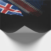 Islandflagge Geschenkpapier (Ecke)