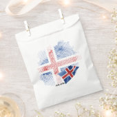 Islandflagge Geschenktütchen (Ausgeschnitten)