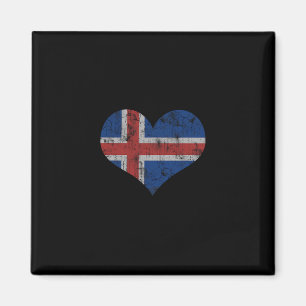 Islandflagge Isländer Liebe Herz Zuhause Urlaub Fa Magnet