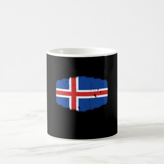 Islandflagge Kaffeetasse (Mittel)