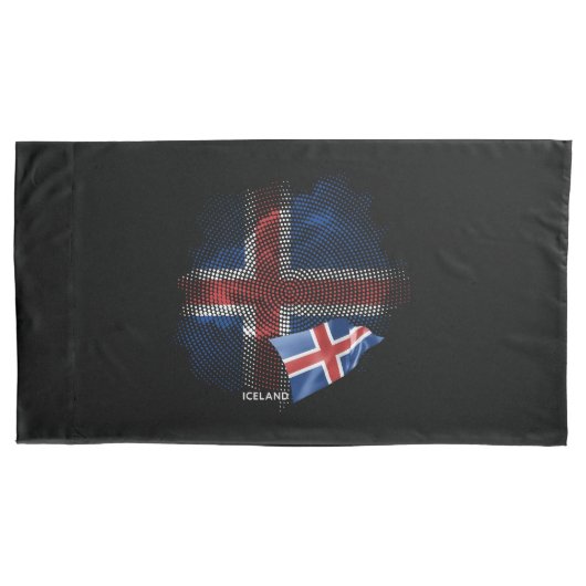 Islandflagge Kissenbezug (Vorderseite)