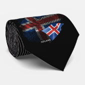 Islandflagge Krawatte (Gerollt)