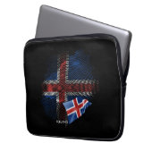 Islandflagge Laptopschutzhülle (Vorderseite Links)