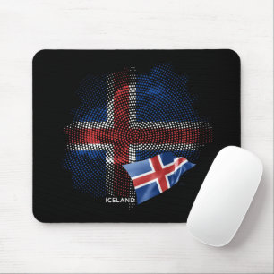 Islandflagge Mousepad