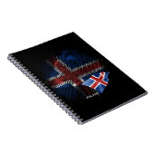 Islandflagge Notizblock (Rechte Seite)