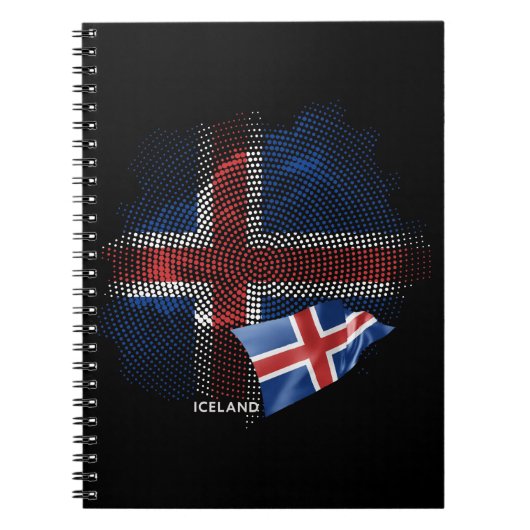 Islandflagge Notizblock (Vorderseite)