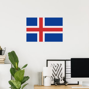 Islandflagge Poster