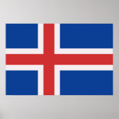 Islandflagge Poster (Vorne)