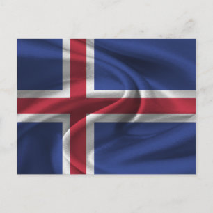 Islandflagge Postkarte
