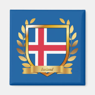 Islandflagge Schild Magnet