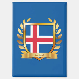Islandflagge Schild Magnet