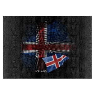 Islandflagge Schneidebrett
