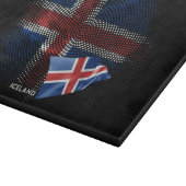 Islandflagge Schneidebrett (Ecke)