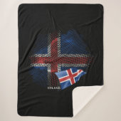 Islandflagge Sherpadecke (Vorderseite)