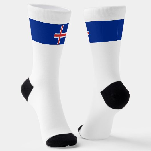 Islandflagge Socken (Gewinkelt)