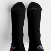 Islandflagge Socken (Oben)