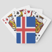 Islandflagge Spielkarten (Rückseite)