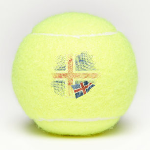 Islandflagge Tennisbälle