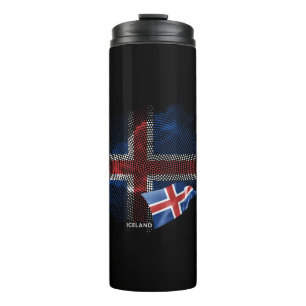 Islandflagge Thermosbecher