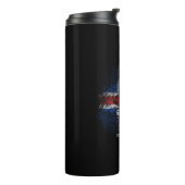Islandflagge Thermosbecher (Nach links gedreht)