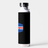 Islandflagge trinkflasche (Links)