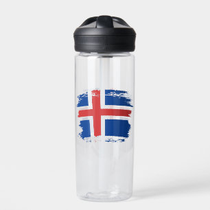 Islandflagge Trinkflasche
