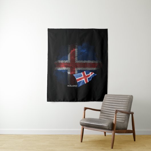Islandflagge Wandteppich (Beispiel)