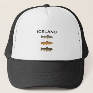 Islandfrischwasserfischen Truckerkappe