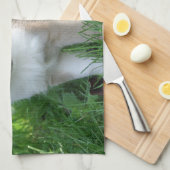 Islandhund Geschirrtuch (Viertel Falte)