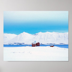 Islandhütte Poster