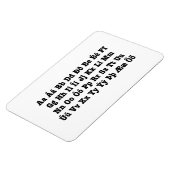 Isländisch Alphabet [Íslenska Stafrófið] Magnet (Linke Seite)