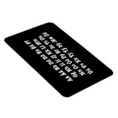 Isländisch Alphabet [Íslenska Stafrófið] Magnet (Rechte Seite)