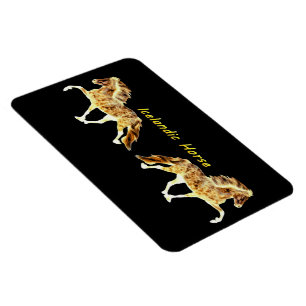 Isländisch am Feuer isländischen Pferdes Magnet