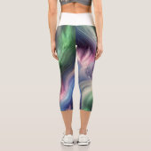 Isländisch Aurora Capri Leggings (Rückseite)