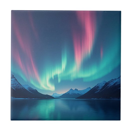 Isländisch Aurora Fliese (Vorderseite)