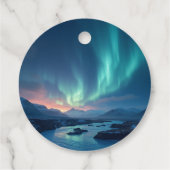 Isländisch Aurora Geschenkanhänger (Rückseite)