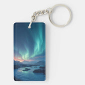 Isländisch Aurora Schlüsselanhänger (Rückseite)