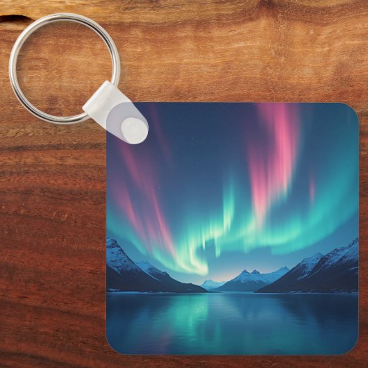 Isländisch Aurora Schlüsselanhänger (Vorderseite)