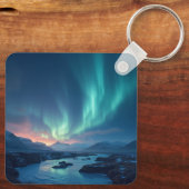 Isländisch Aurora Schlüsselanhänger (Rückseite)