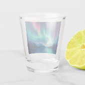 Isländisch Aurora Schnapsglas (Rückseite)