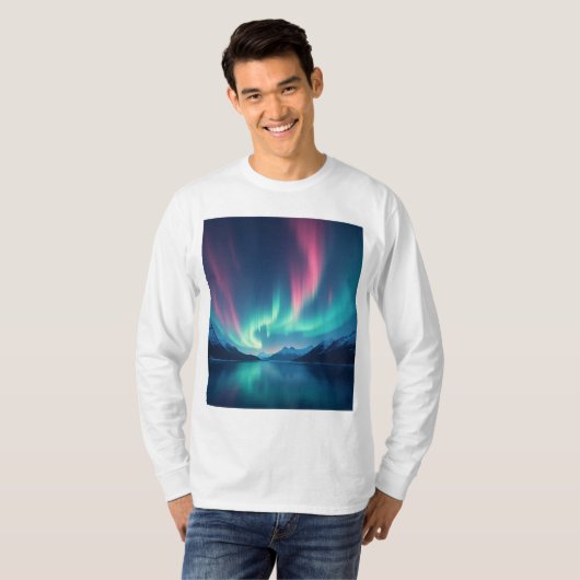 Isländisch Aurora T-Shirt (Vorne ganz)