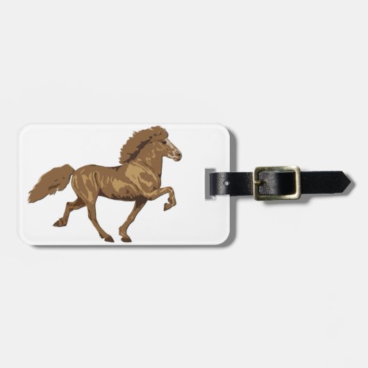 Isländisch der 30er Jahre Gepäckanhänger (Vorderseite horizontal)