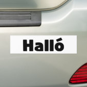 Isländisch Halló { Hello ) Íslenska Language Autoaufkleber (Auf Auto)